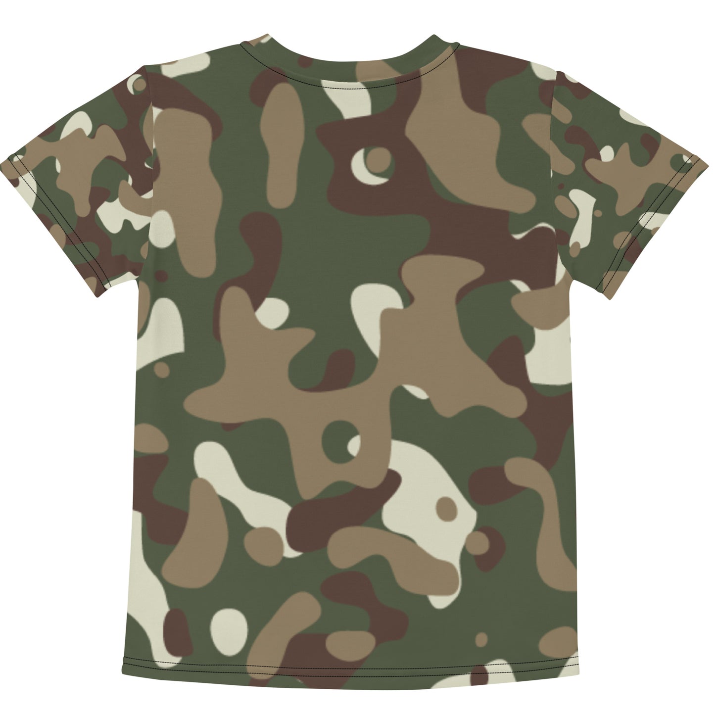 Camouflage Print Kids crew neck t-shirt