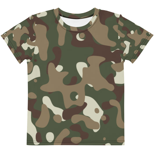 Camouflage Print Kids crew neck t-shirt
