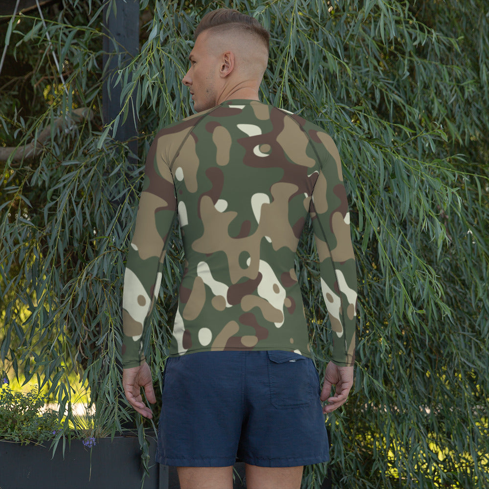 Camouflage Print Men's Rash Guard