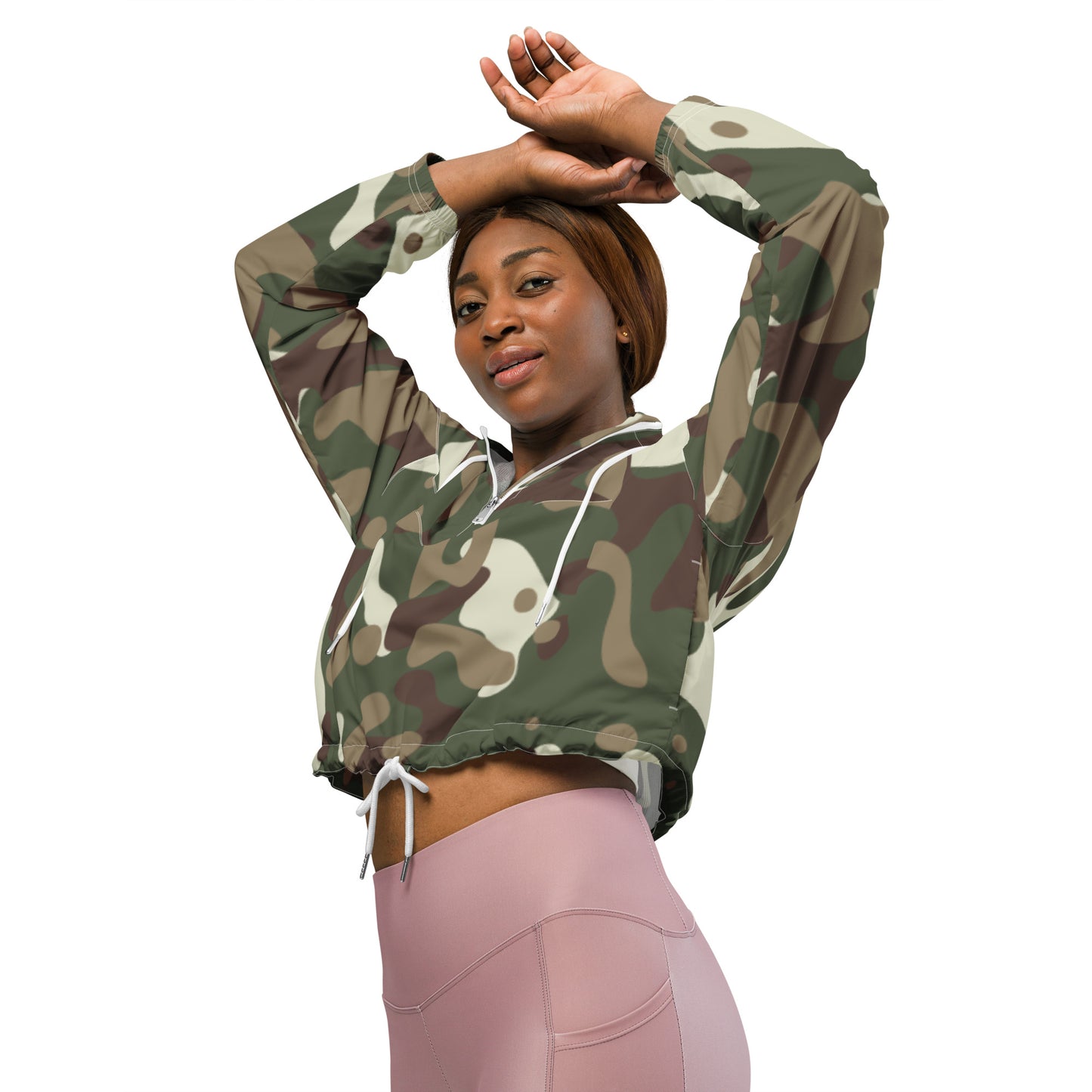 Camouflage Women’s cropped windbreaker