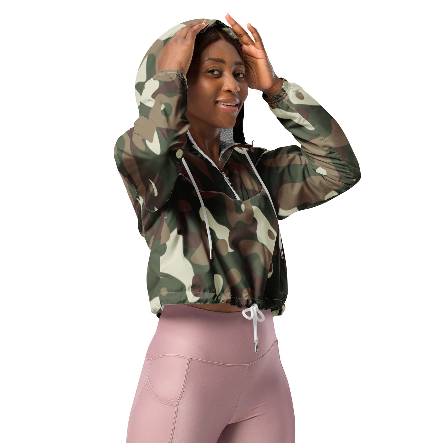 Camouflage Women’s cropped windbreaker