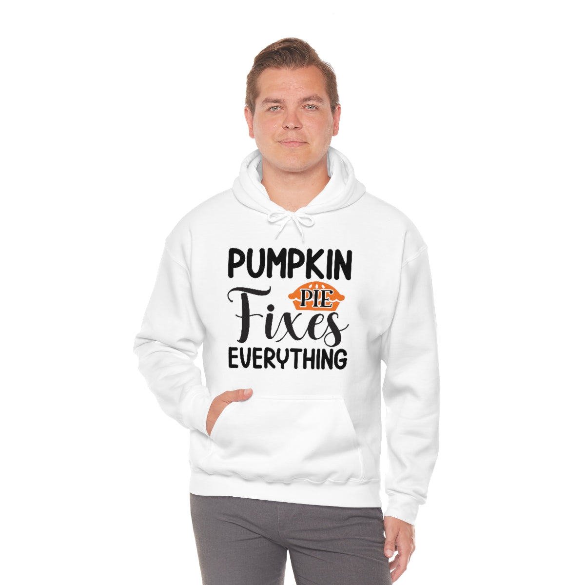 Pumpkin Pie Fixes Everything Unisex Heavy Blend™ Hooded Sweatshirt