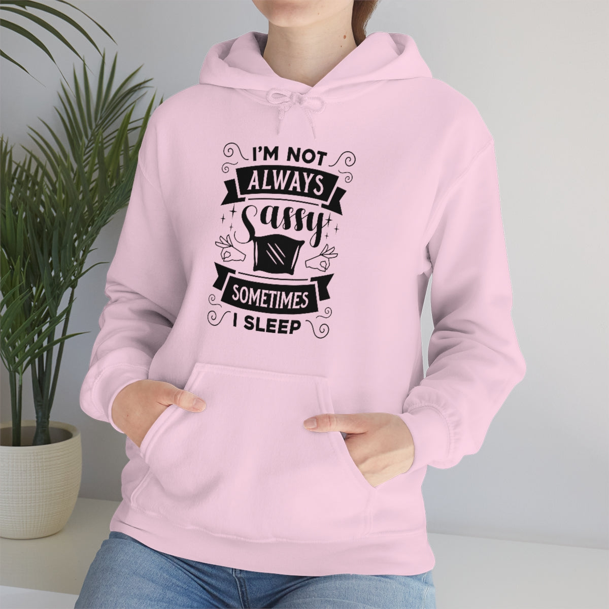 I'm Not Always Sassy Sometimes I Sleep Unisex Heavy Blend™ Hooded Sweatshirt