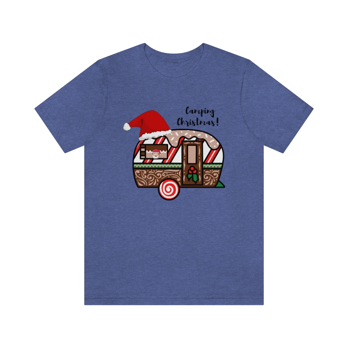 Camping Christmas Unisex Jersey Short Sleeve Tee