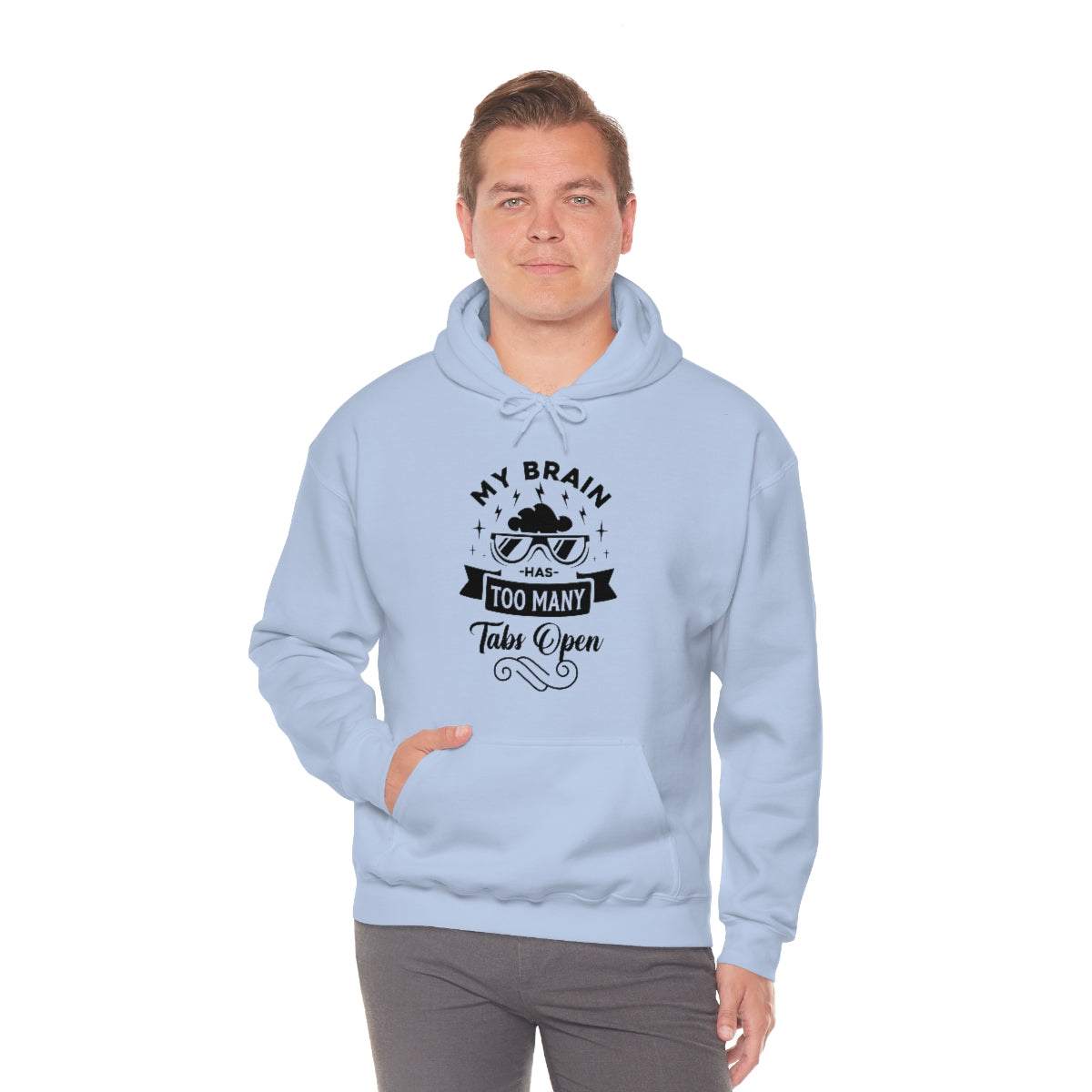 My Brain Has Too Many Tabs Open Unisex Heavy Blend™ Hooded Sweatshirt