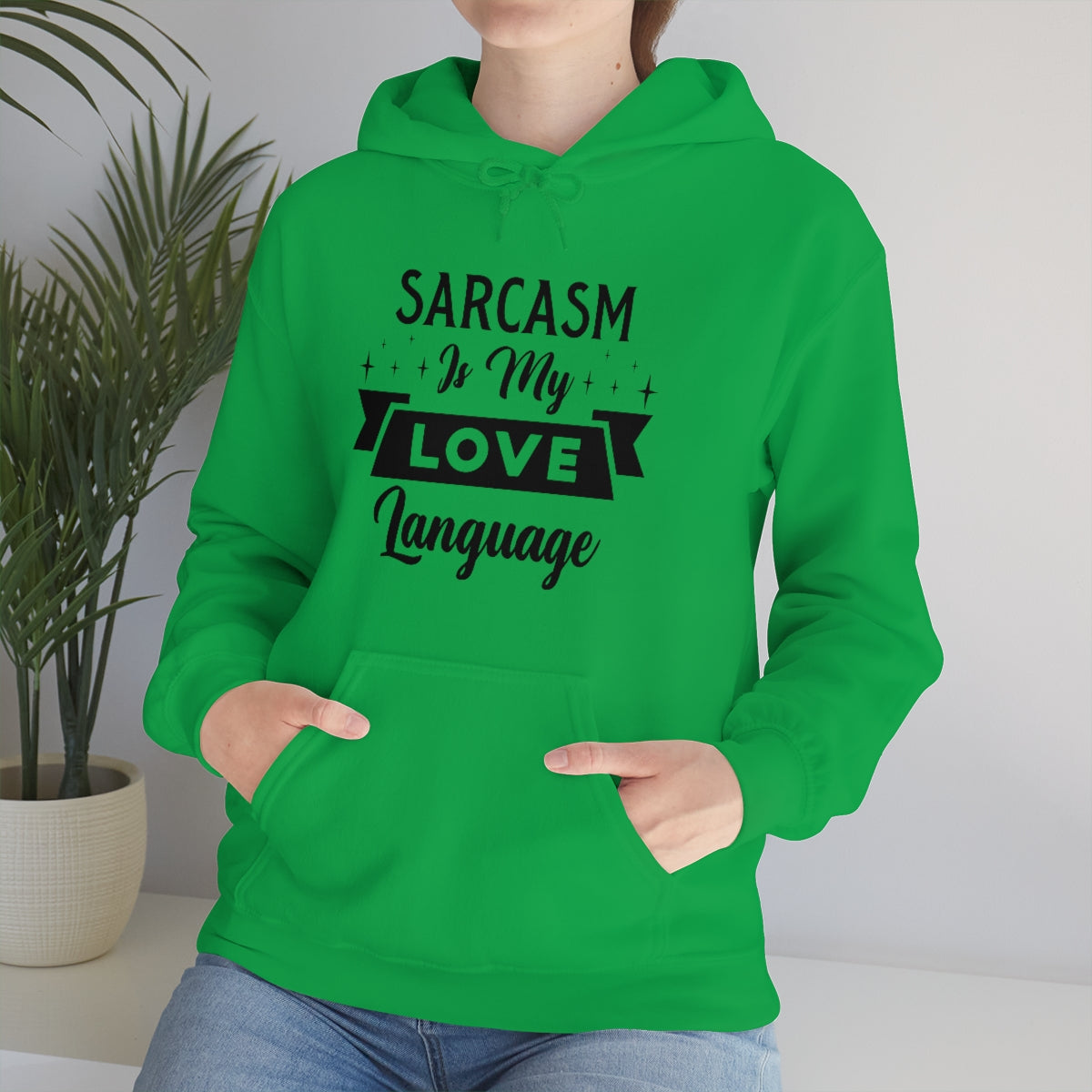 Sarcasm Is My Love Language Unisex Heavy Blend™ Hooded Sweatshirt