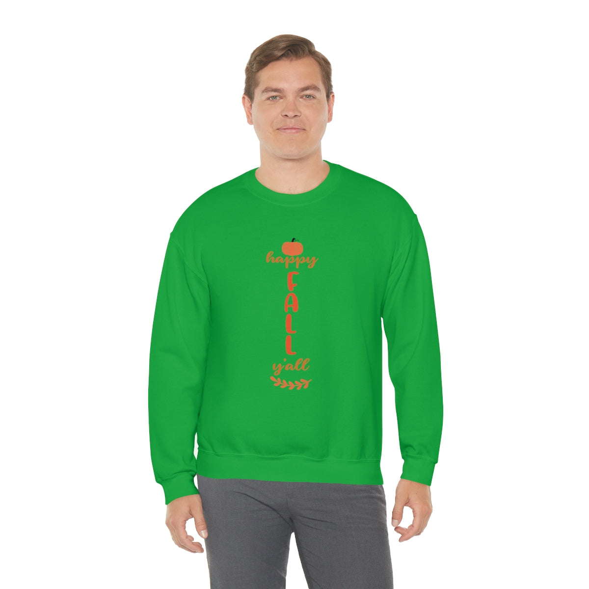 Happy Fall Y'All Unisex Heavy Blend™ Crewneck Sweatshirt