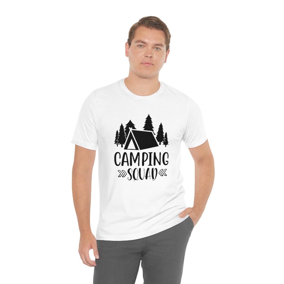 Camping Squad Unisex Jersey Short Sleeve Tee