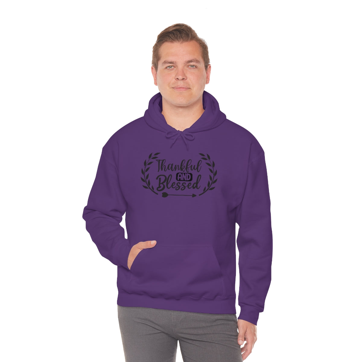 Thankful and Blessed Unisex Heavy Blend™ Hooded Sweatshirt