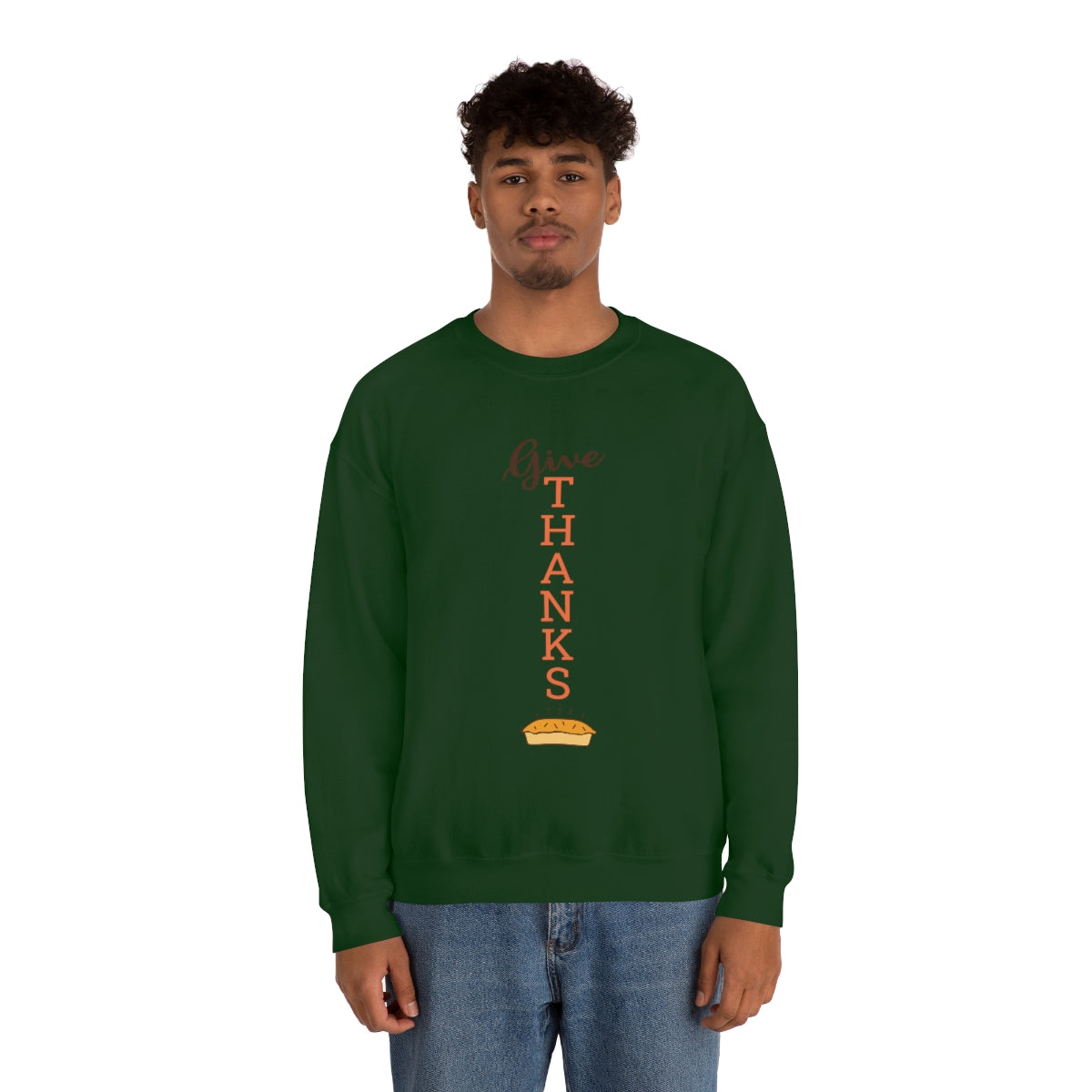 Give Thanks Unisex Heavy Blend™ Crewneck Sweatshirt