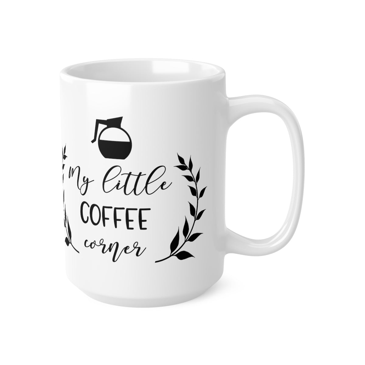 My Little Coffee Corner Ceramic Coffee Cups, 11oz, 15oz