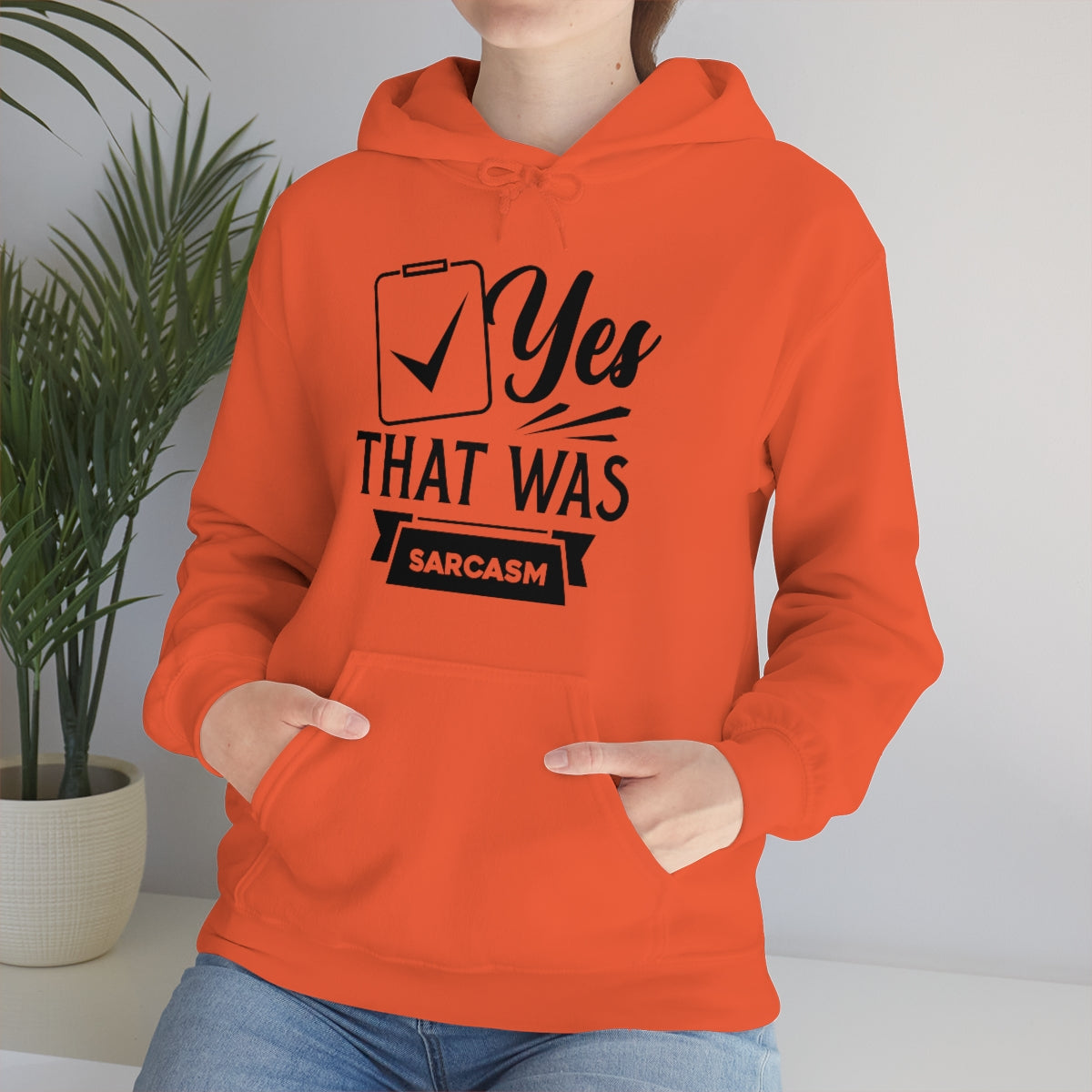 Yes That Was Sarcasm Unisex Heavy Blend™ Hooded Sweatshirt