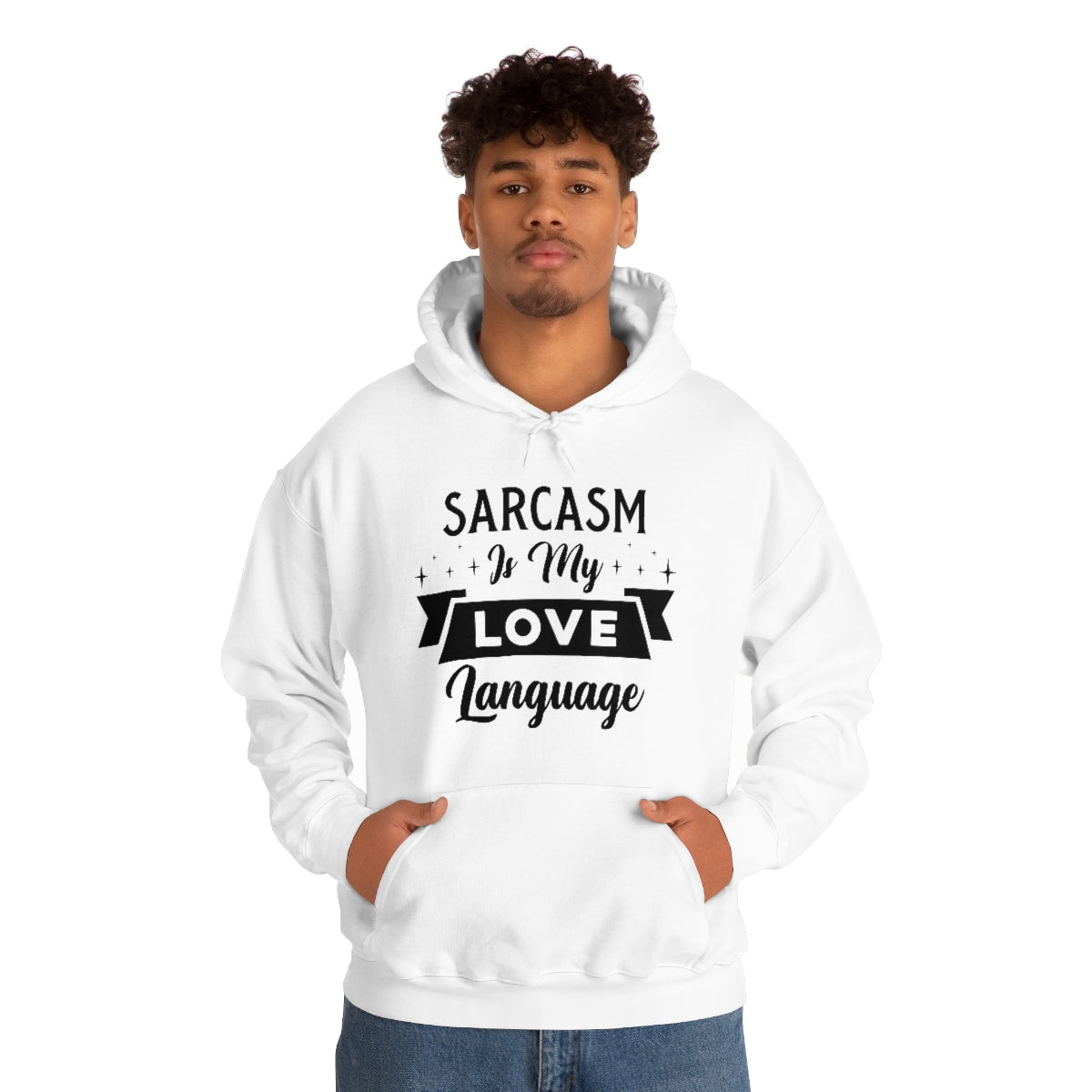 Sarcasm Is My Love Language Unisex Heavy Blend™ Hooded Sweatshirt