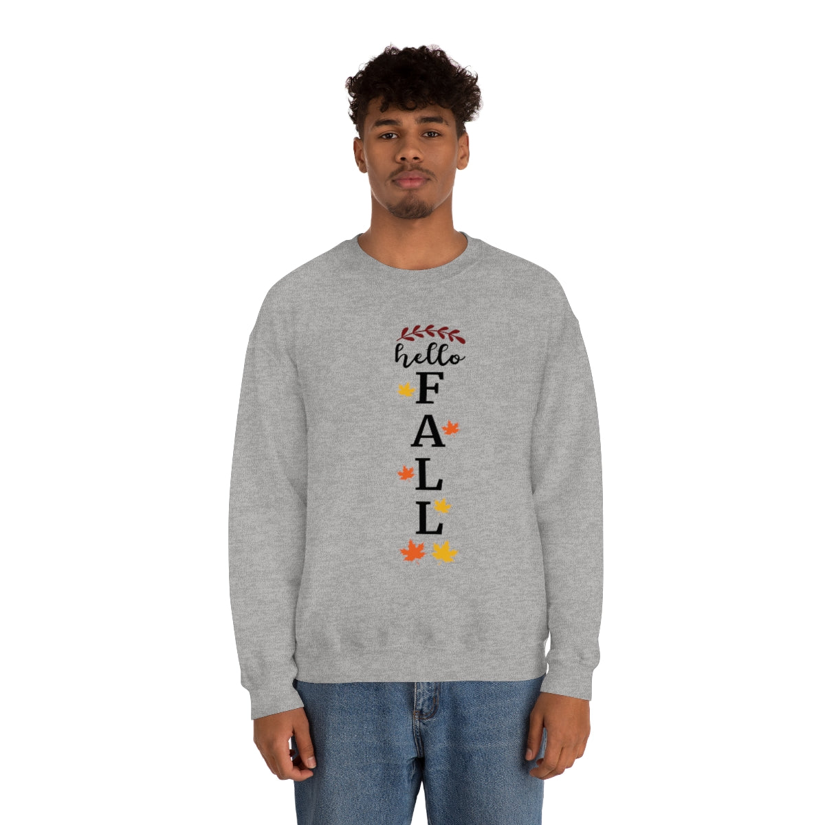 Hello Fall Unisex Heavy Blend™ Crewneck Sweatshirt