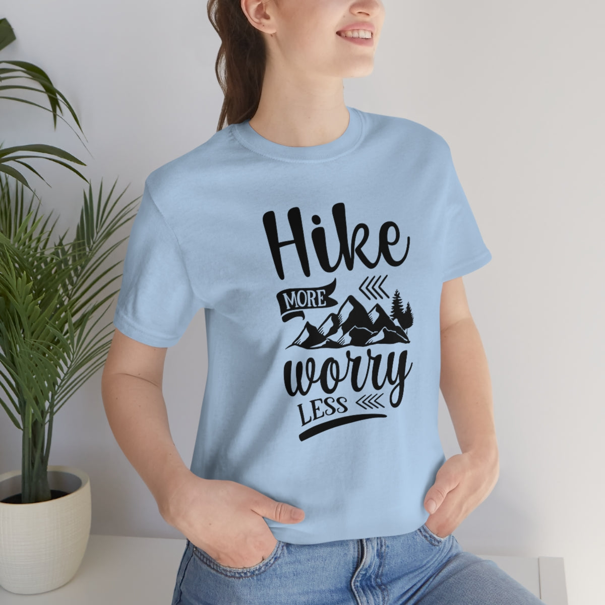 Hike More Worry Less Unisex Jersey Short Sleeve Tee