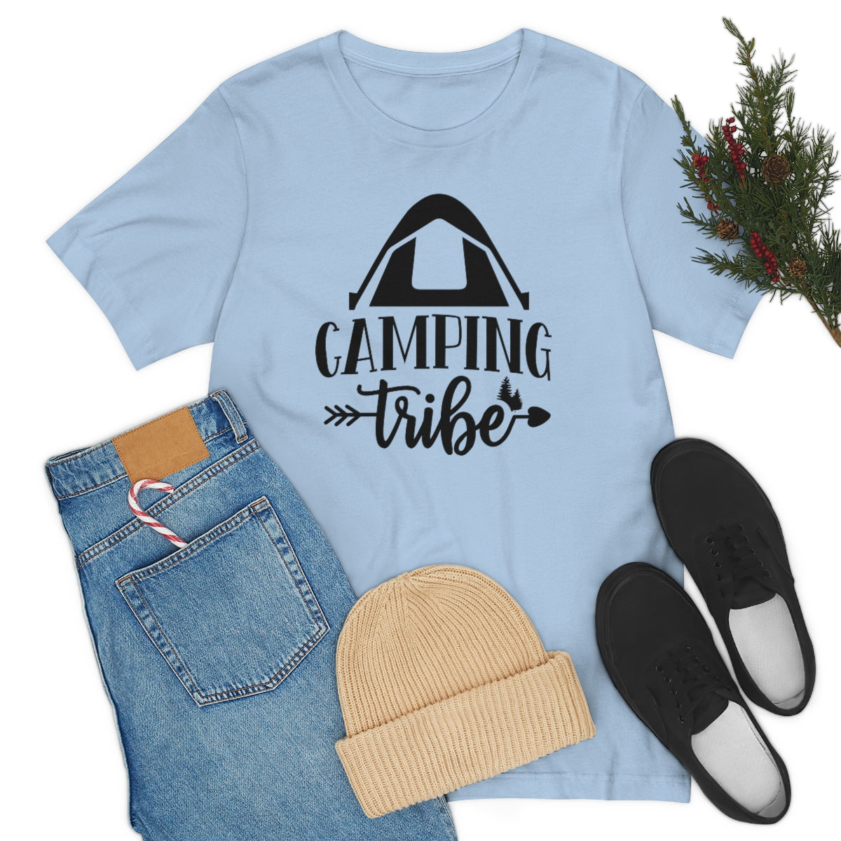 Camping Tribe Unisex Jersey Short Sleeve Tee