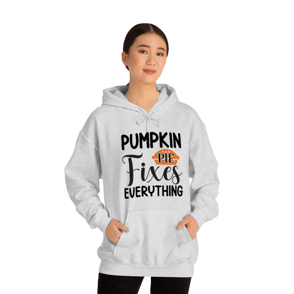 Pumpkin Pie Fixes Everything Unisex Heavy Blend™ Hooded Sweatshirt