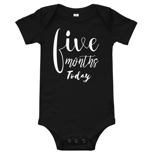 Five Months Today Baby short sleeve one piece jumpsuit