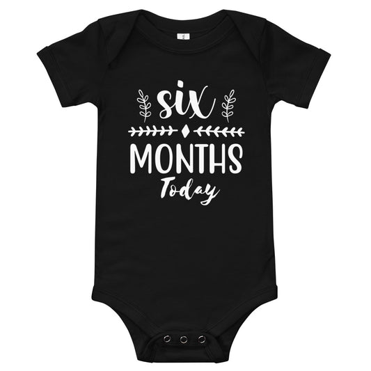 Six Months Today Baby short sleeve one piece jumpsuit