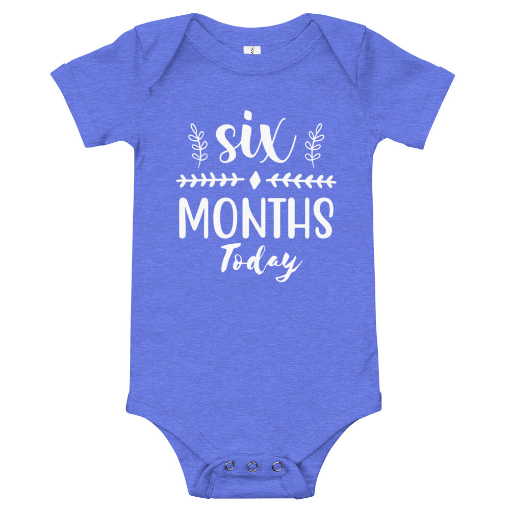 Six Months Today Baby short sleeve one piece jumpsuit