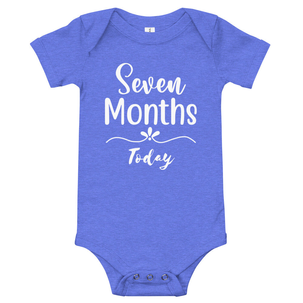 Seven Months Today Baby short sleeve one piece jumpsuit