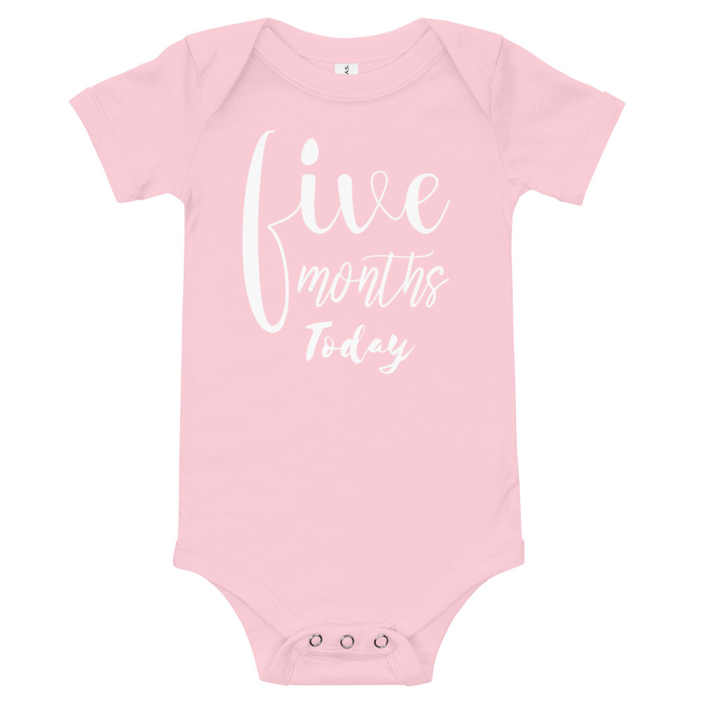 Five Months Today Baby short sleeve one piece jumpsuit