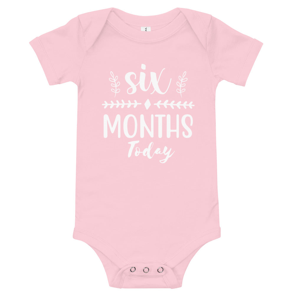 Six Months Today Baby short sleeve one piece jumpsuit