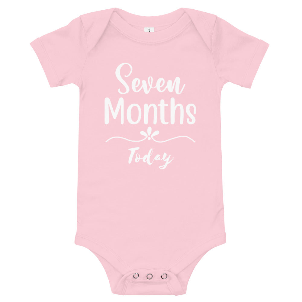 Seven Months Today Baby short sleeve one piece jumpsuit