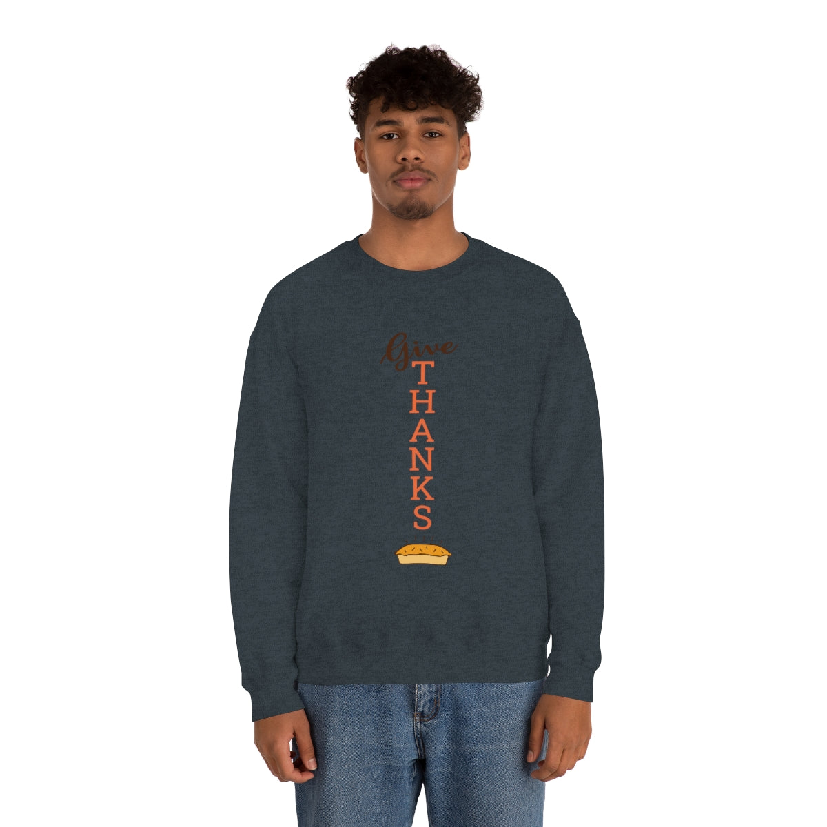 Give Thanks Unisex Heavy Blend™ Crewneck Sweatshirt