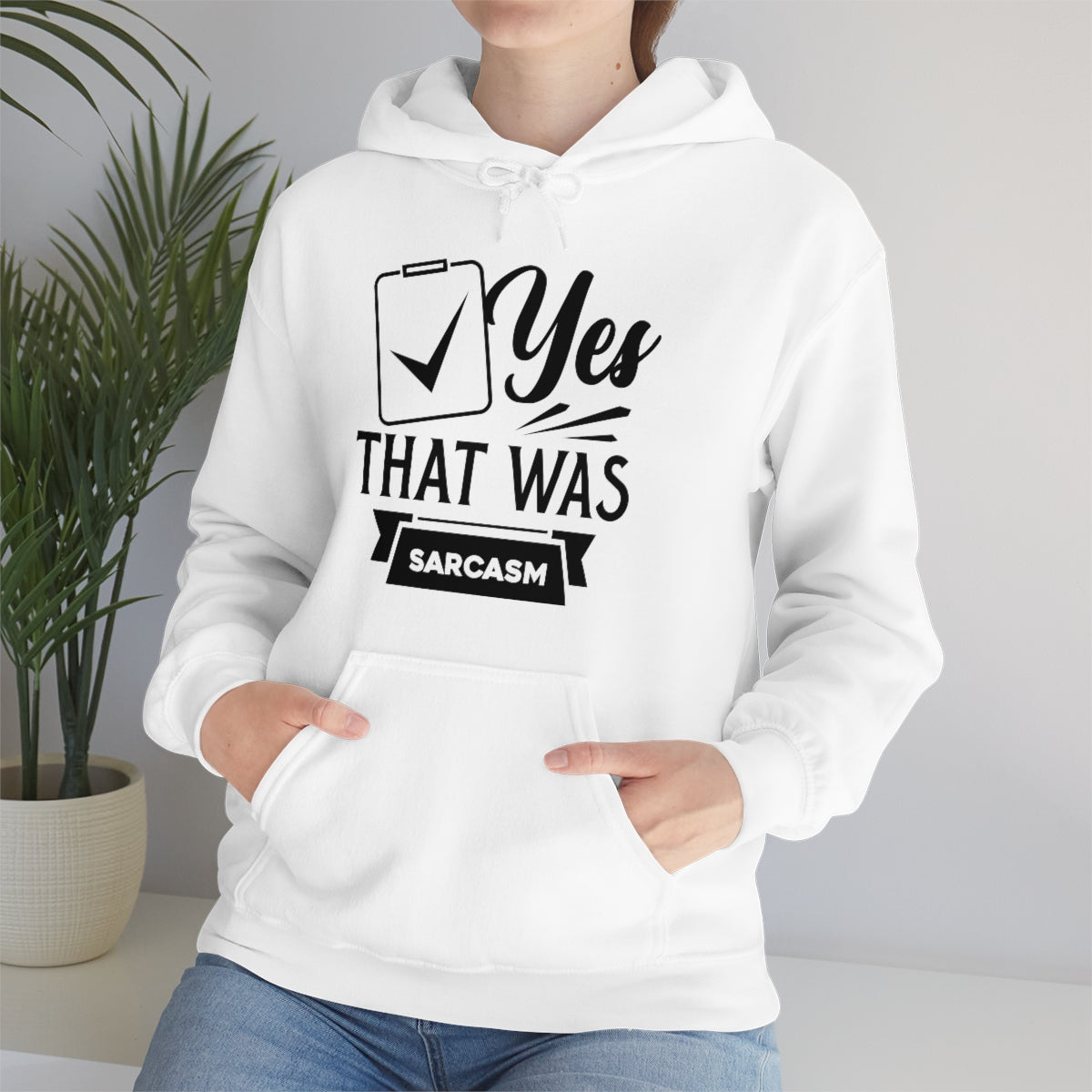 Yes That Was Sarcasm Unisex Heavy Blend™ Hooded Sweatshirt