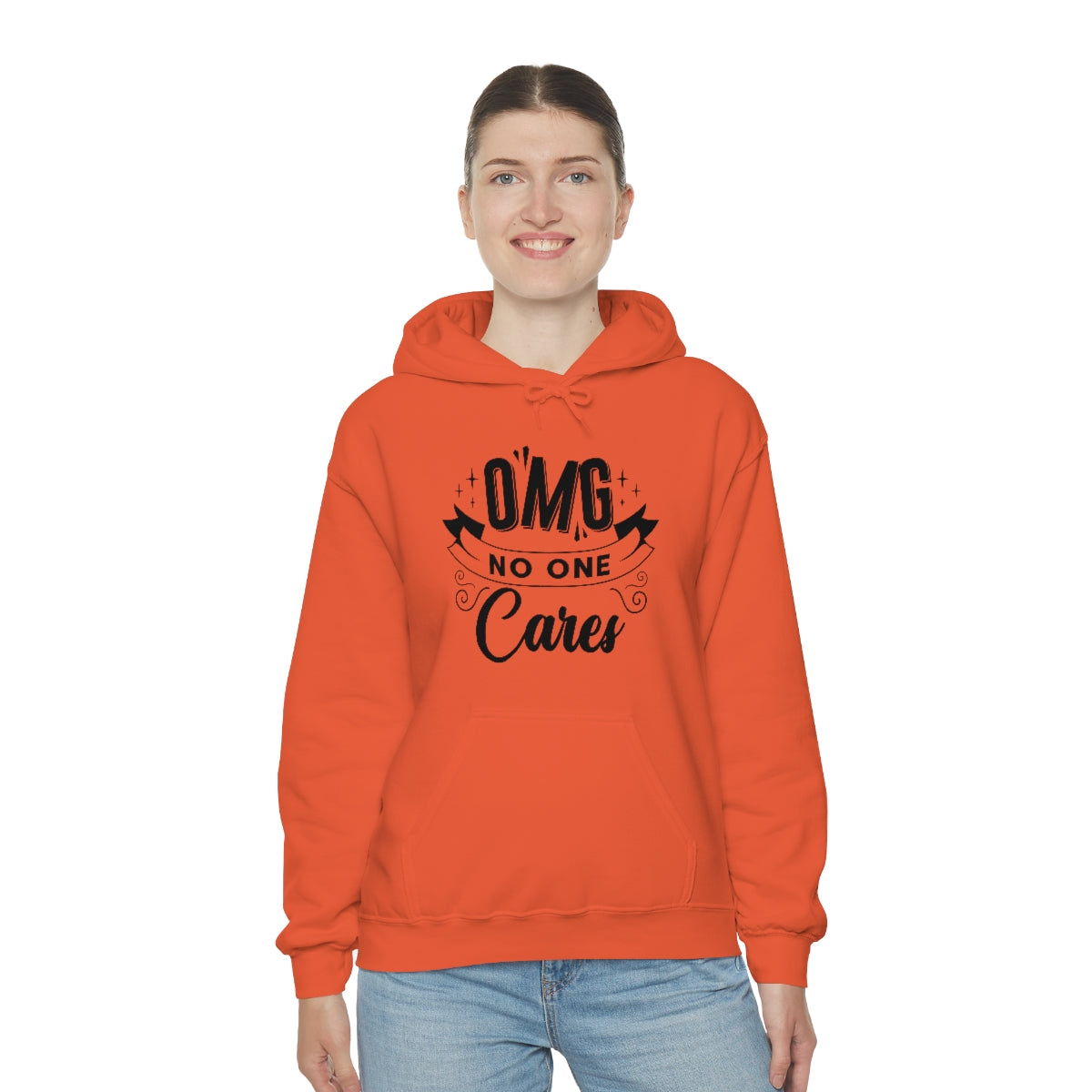 OMG No One Cares Unisex Heavy Blend™ Hooded Sweatshirt