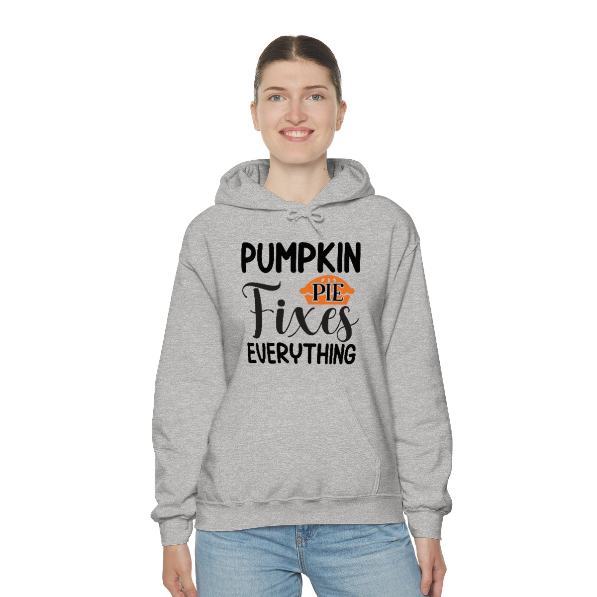 Pumpkin Pie Fixes Everything Unisex Heavy Blend™ Hooded Sweatshirt