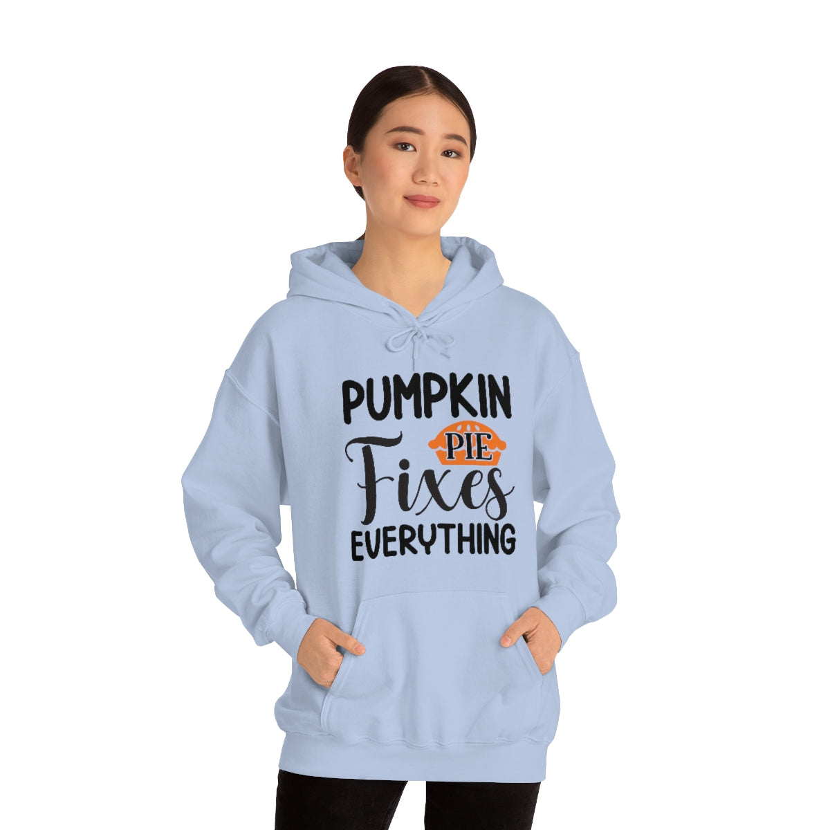 Pumpkin Pie Fixes Everything Unisex Heavy Blend™ Hooded Sweatshirt