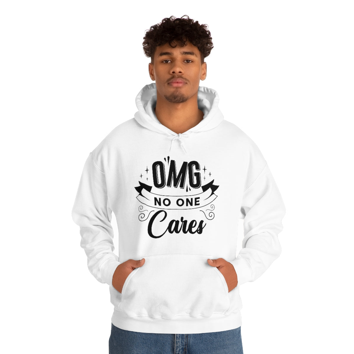 OMG No One Cares Unisex Heavy Blend™ Hooded Sweatshirt