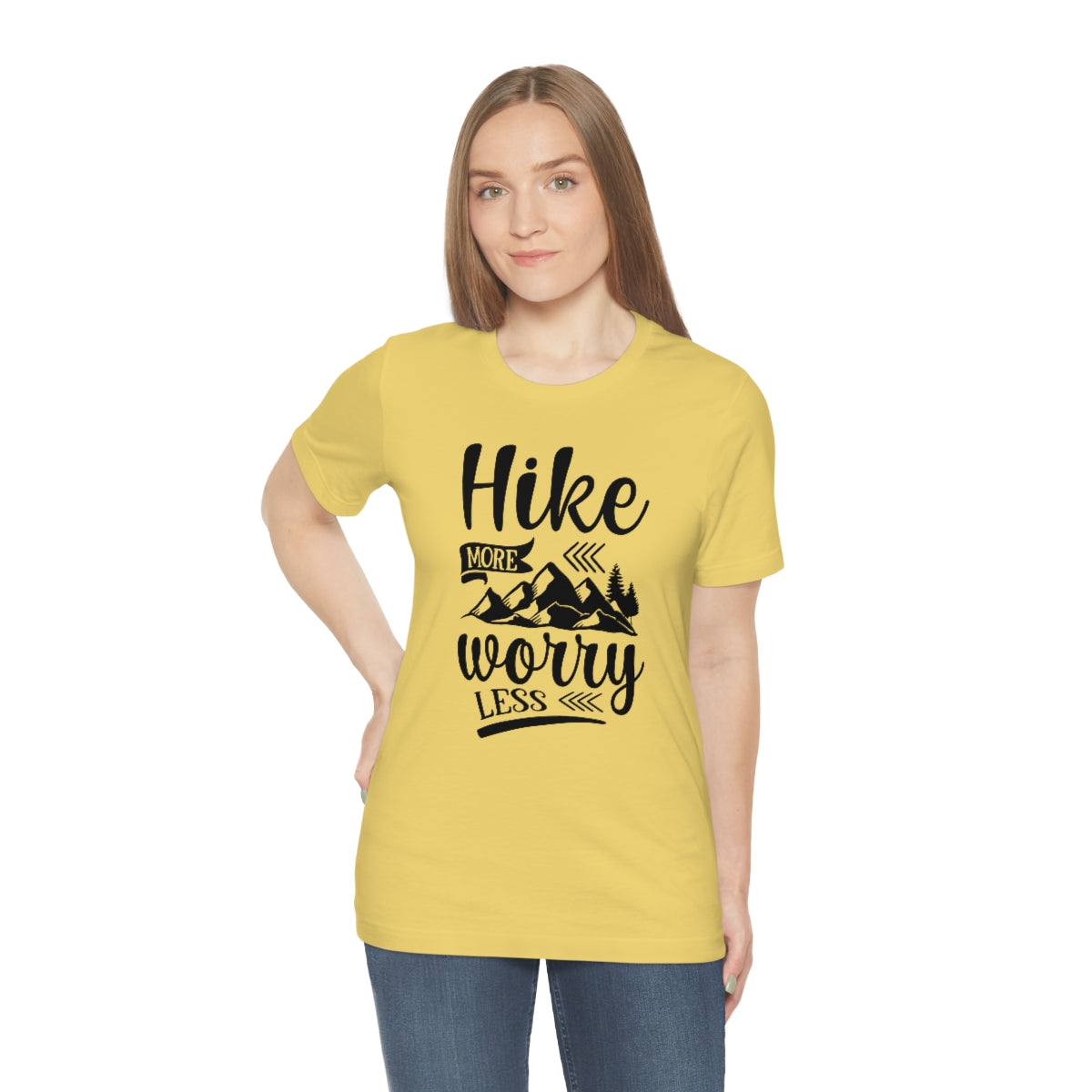 Hike More Worry Less Unisex Jersey Short Sleeve Tee