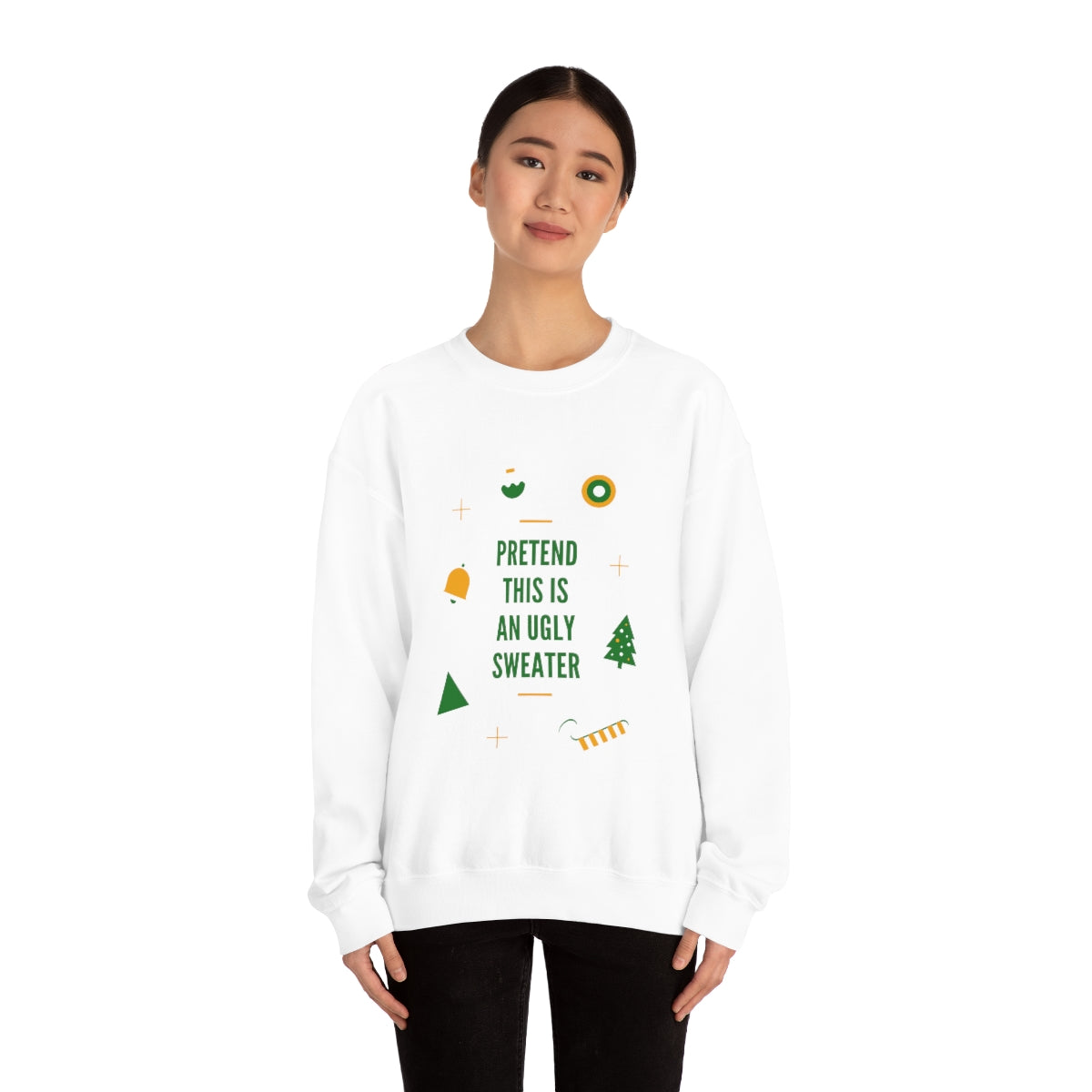 Pretend This is An Ugly Sweater Unisex Heavy Blend™ Crewneck Sweatshirt