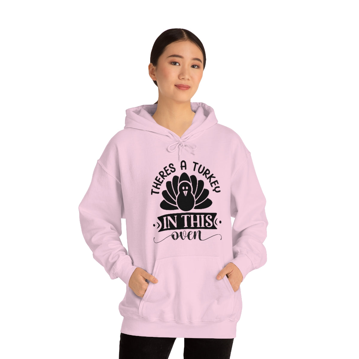 There's A Turkey In This Oven Unisex Heavy Blend™ Hooded Sweatshirt