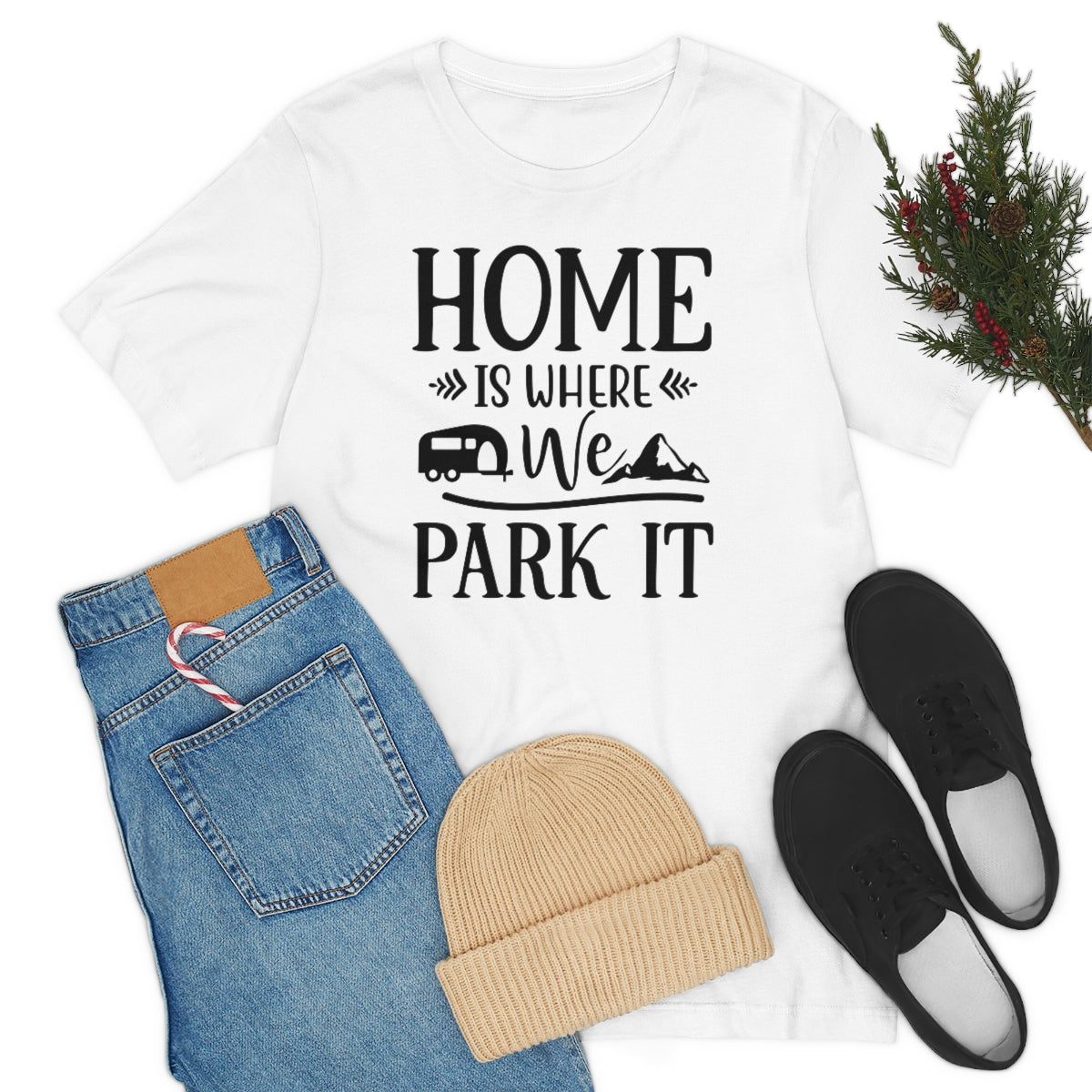 Home Is Where We Park It Unisex Jersey Short Sleeve Tee