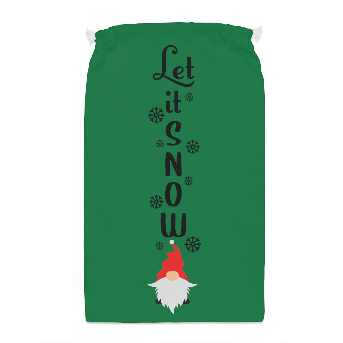 Let it Snow Gnome Santa Sack