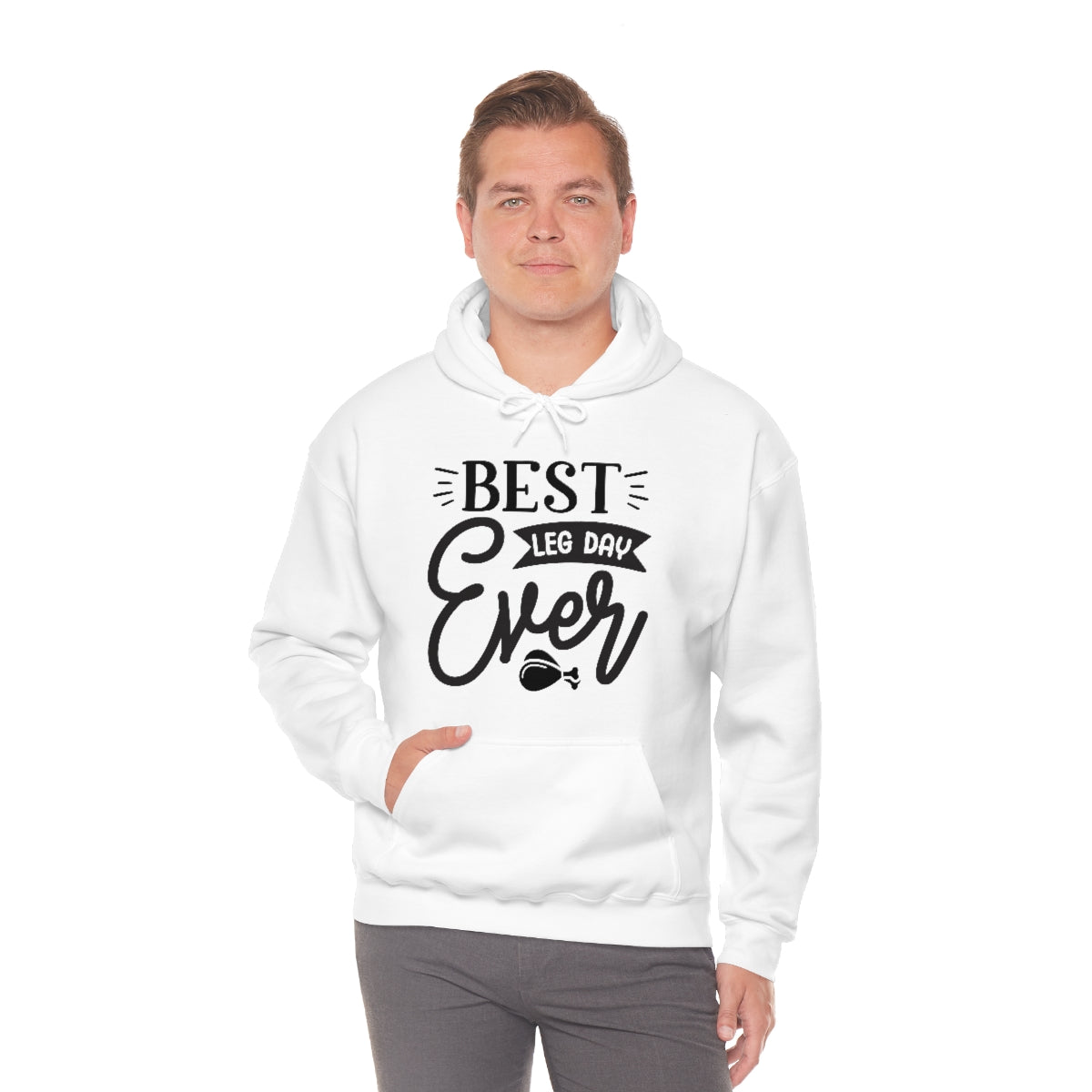 Best Leg Day Ever Unisex Heavy Blend™ Hooded Sweatshirt