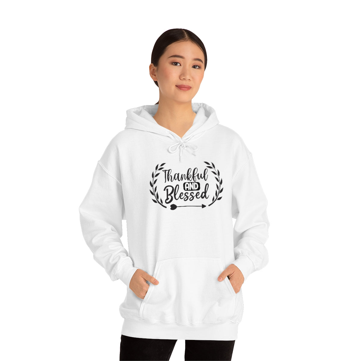 Thankful and Blessed Unisex Heavy Blend™ Hooded Sweatshirt