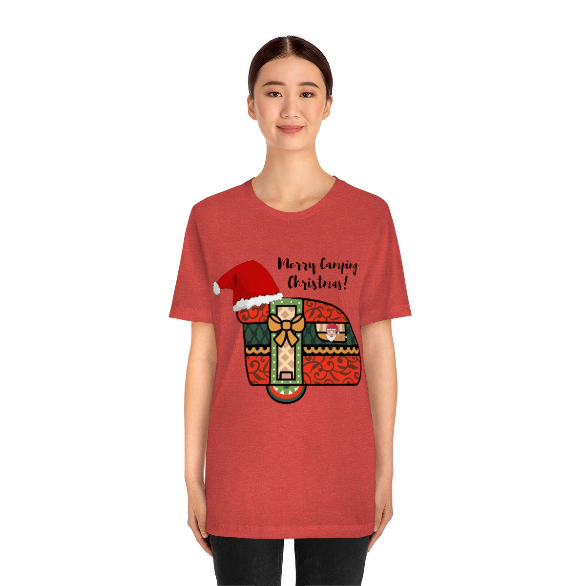 Merry Camping Christmas Unisex Jersey Short Sleeve Tee