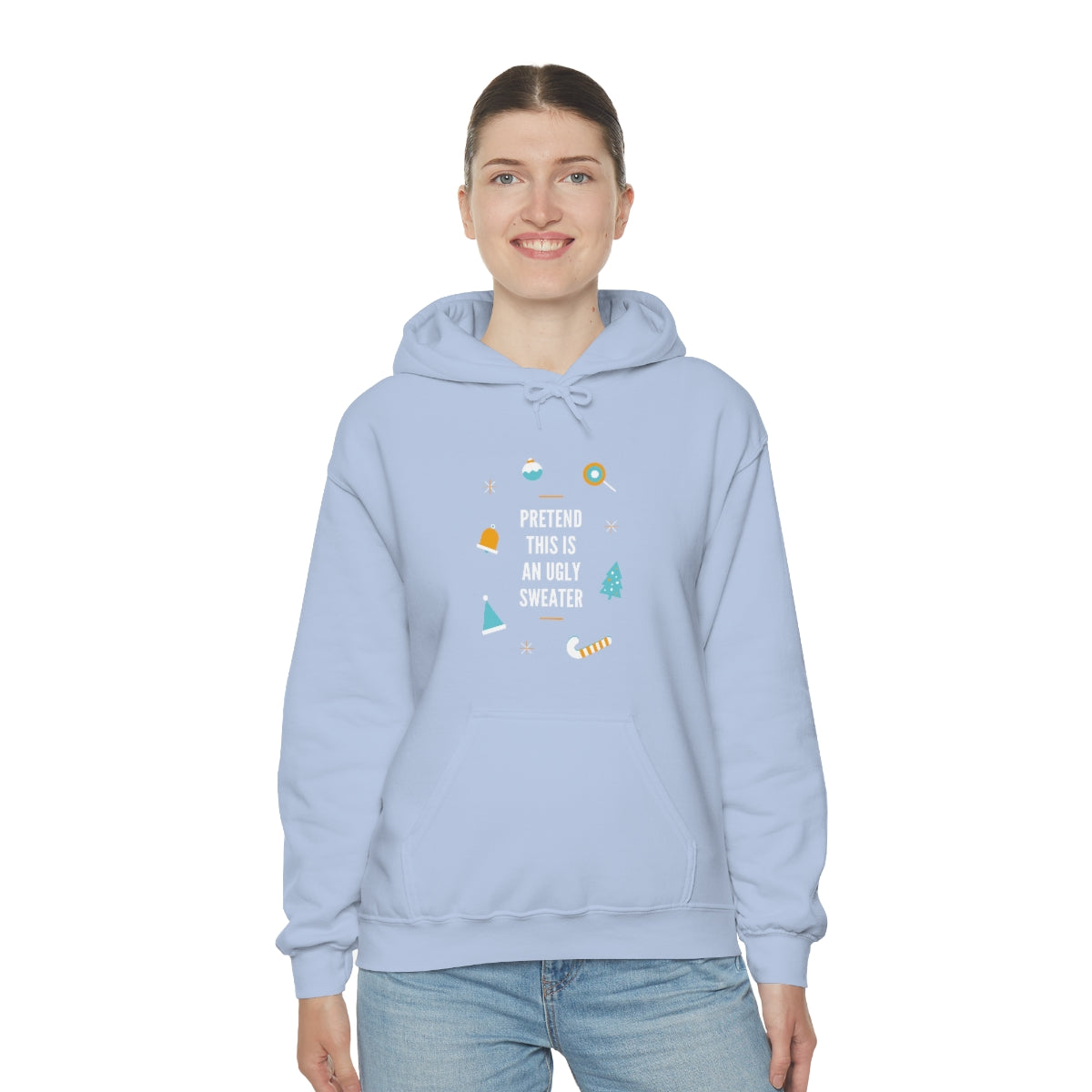 Pretend This is an Ugly Sweater Unisex Heavy Blend™ Hooded Sweatshirt