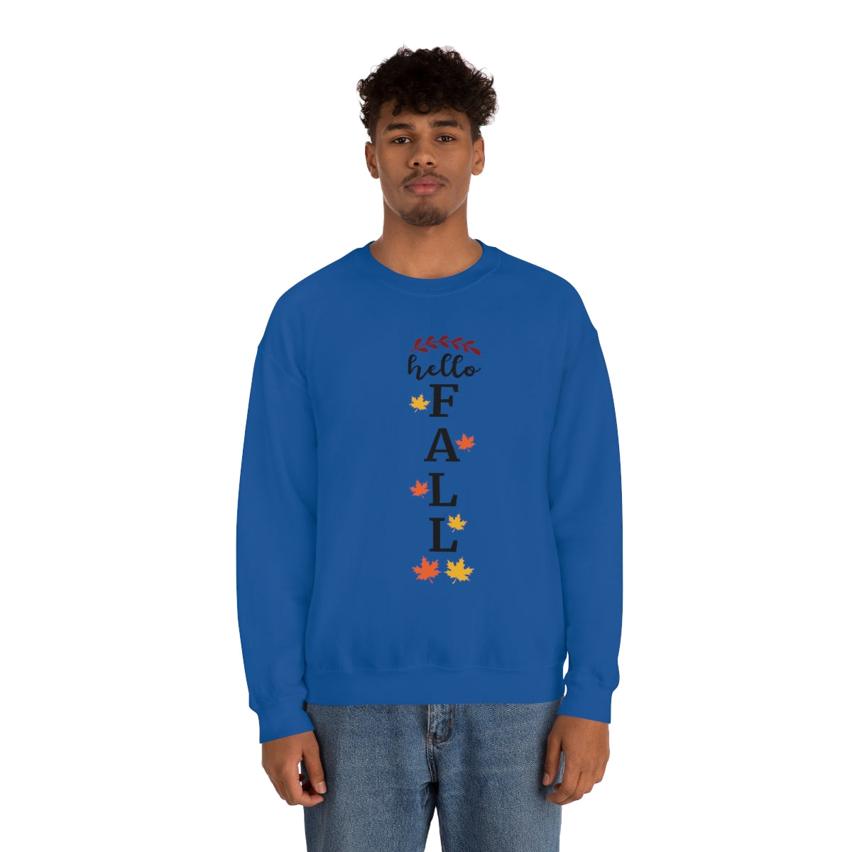 Hello Fall Unisex Heavy Blend™ Crewneck Sweatshirt