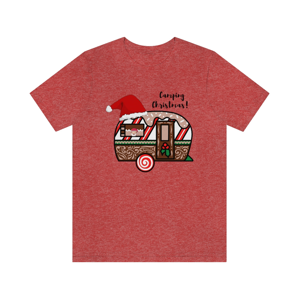 Camping Christmas Unisex Jersey Short Sleeve Tee