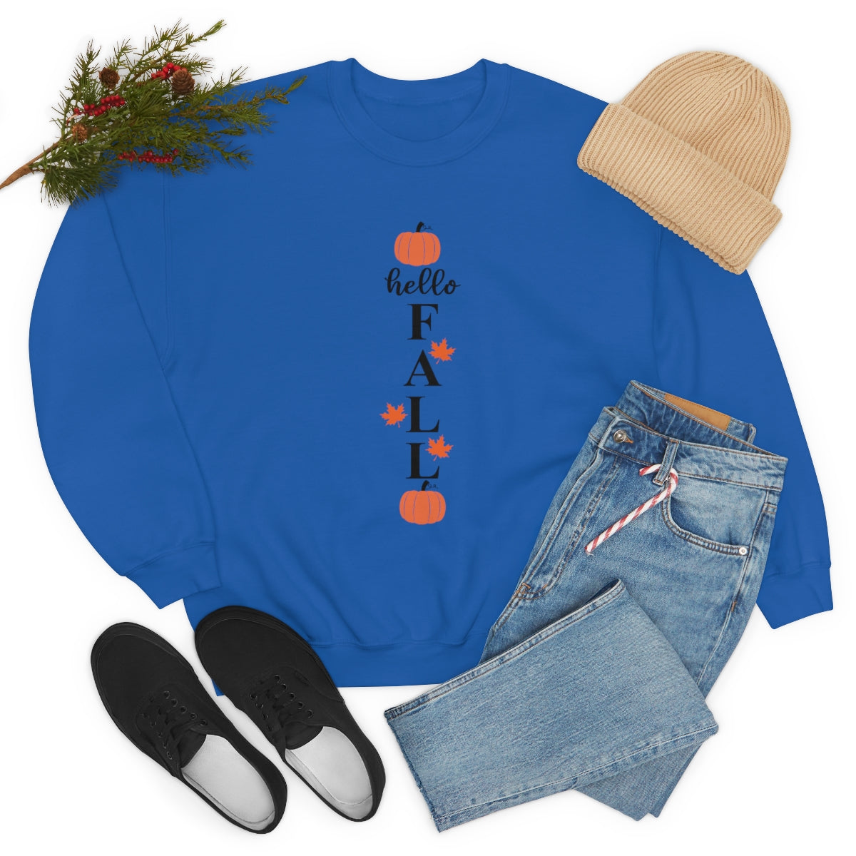 Hello Fall Unisex Heavy Blend™ Crewneck Sweatshirt