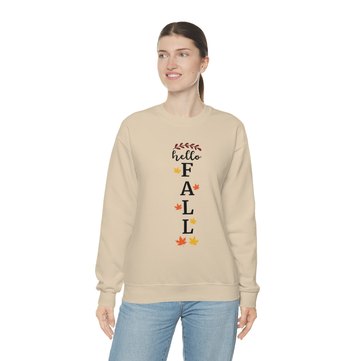 Hello Fall Unisex Heavy Blend™ Crewneck Sweatshirt