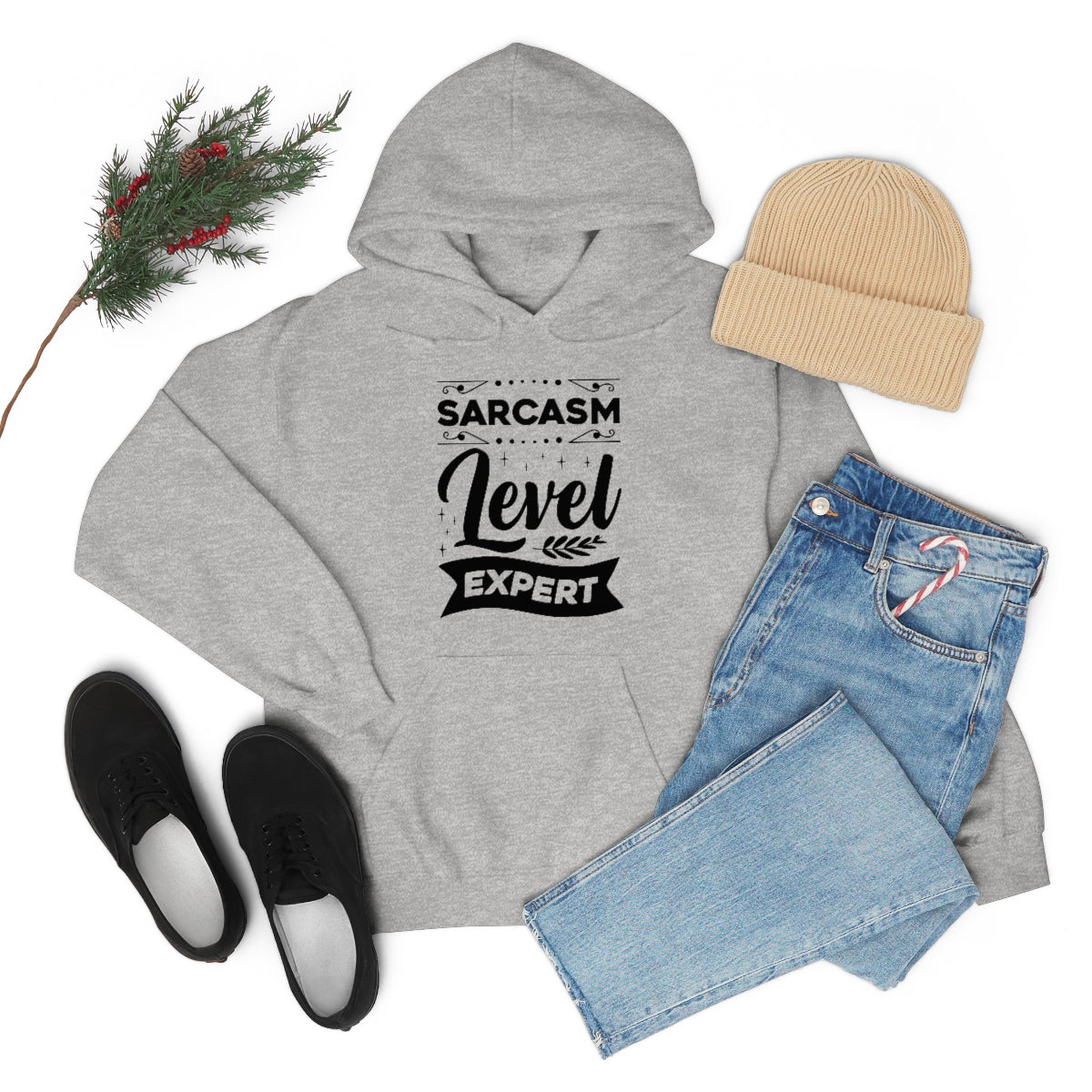 Sarcasm Level Expert Unisex Heavy Blend™ Hooded Sweatshirt