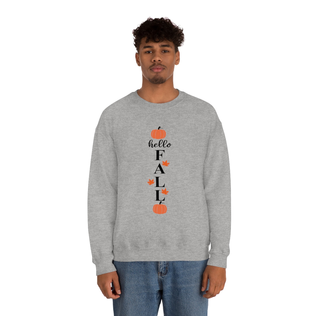 Hello Fall Unisex Heavy Blend™ Crewneck Sweatshirt