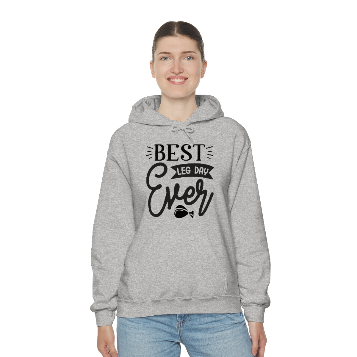 Best Leg Day Ever Unisex Heavy Blend™ Hooded Sweatshirt